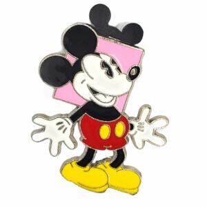 Disney Mickey Mouse Pink Square Enamel Pin